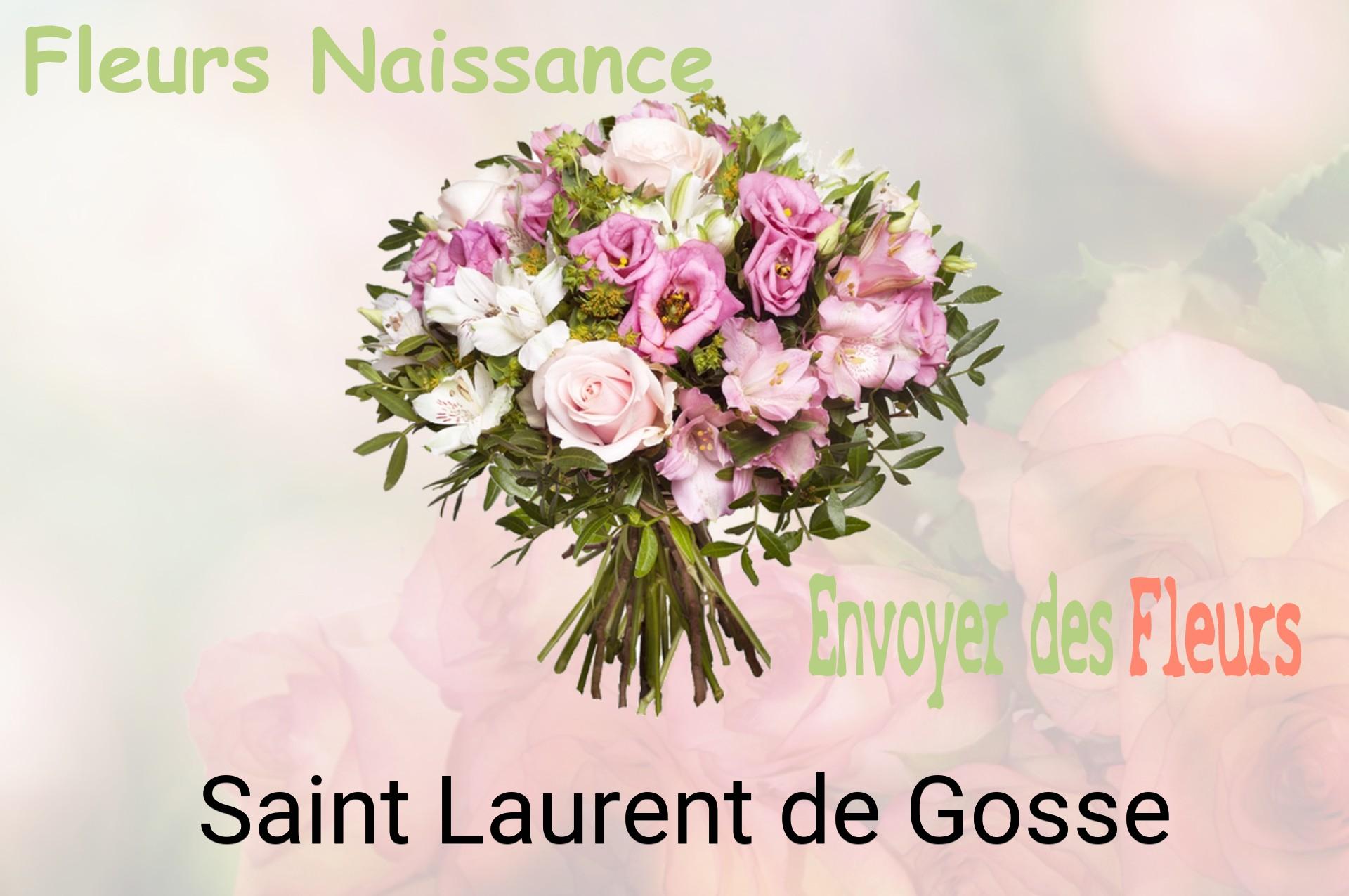 Bouquet de fleurs de naissance livré à Saint-Laurent-de-Gosse